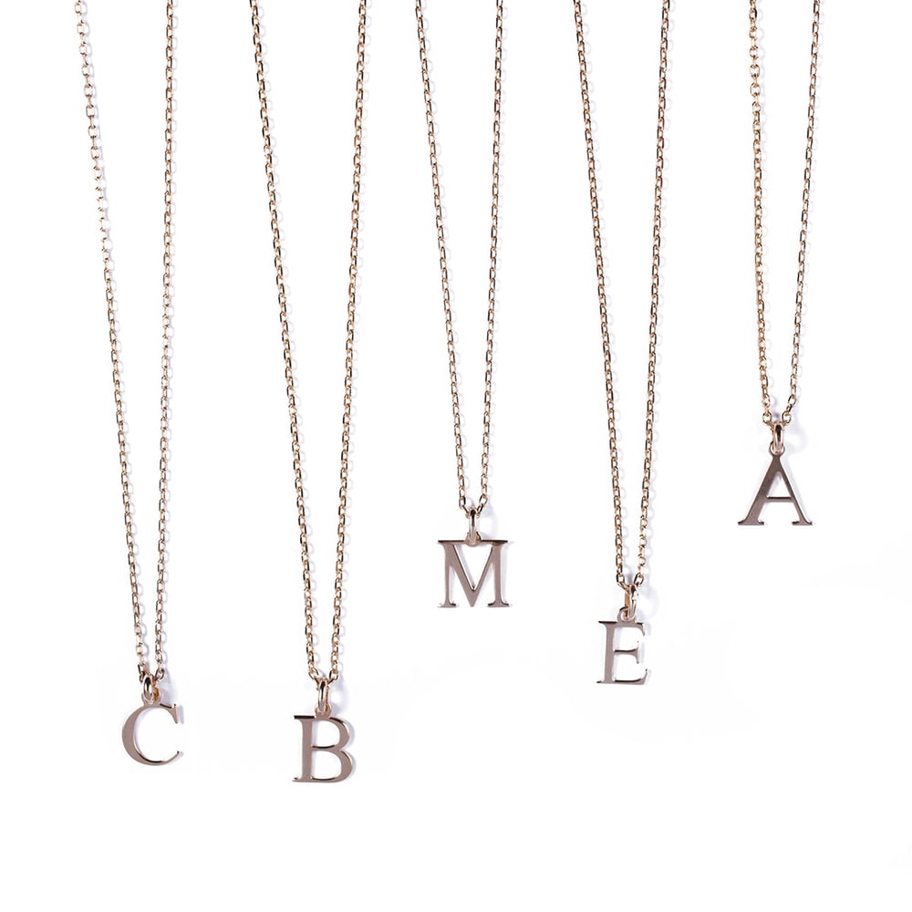 Image of Pendentif INITIALE plaqué or seul