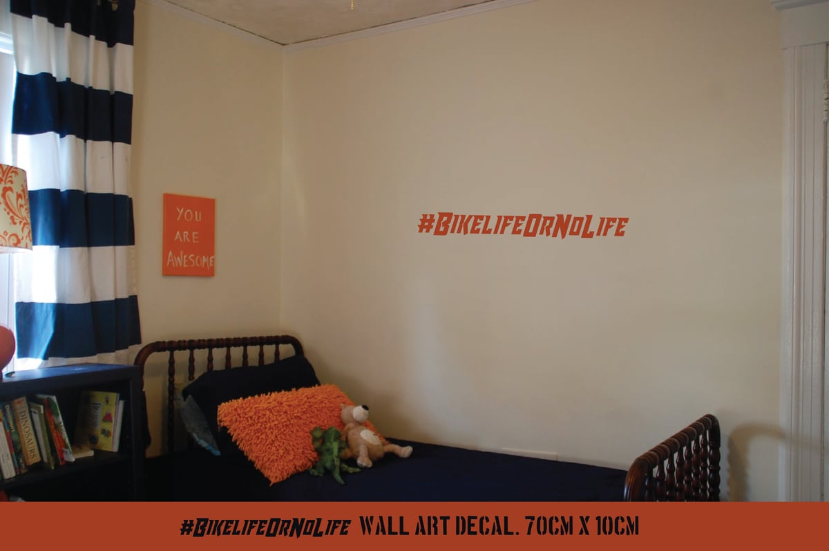 Image of #BikelifeOrNoLife wall art