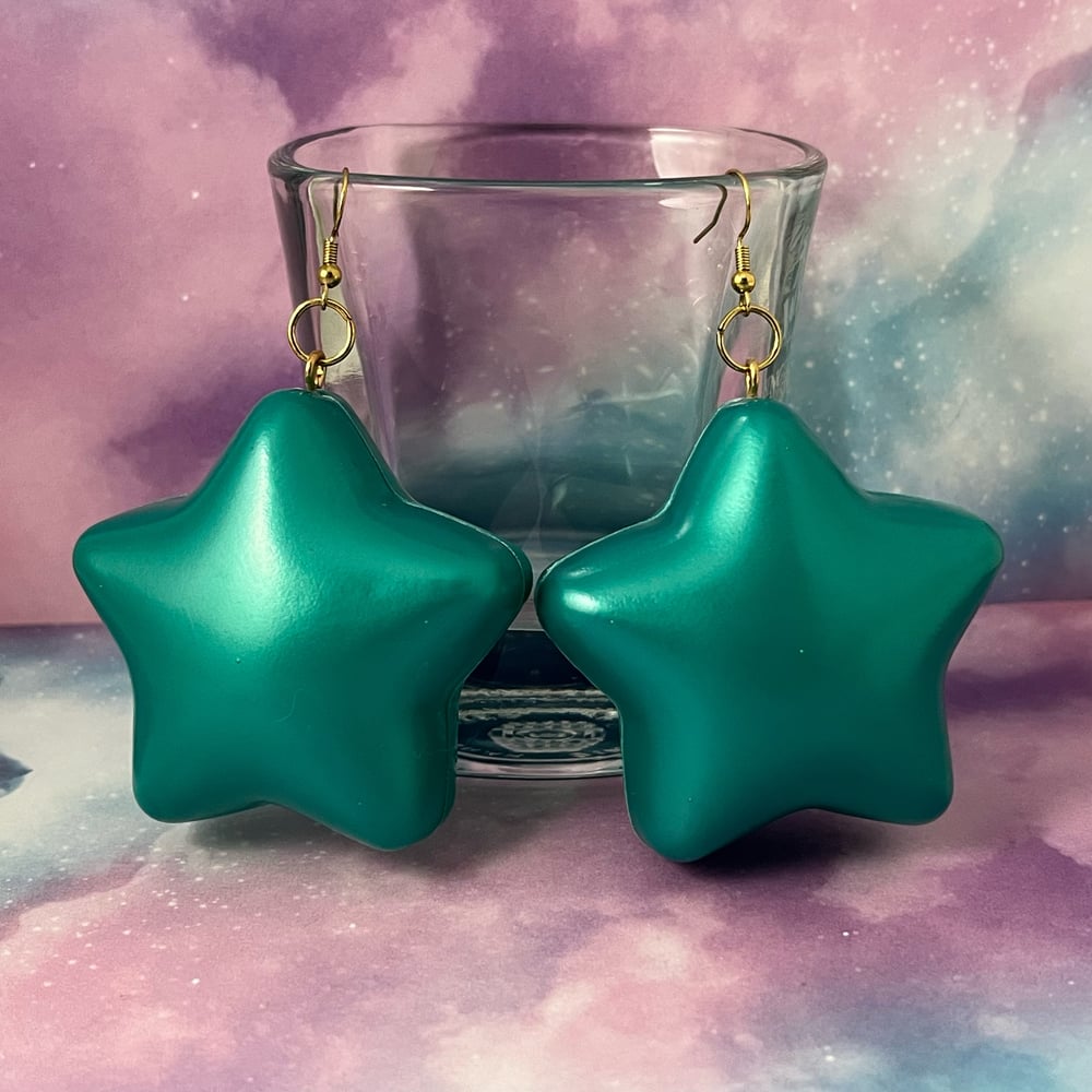 Image of Ball Pit Star Kandi Earrings