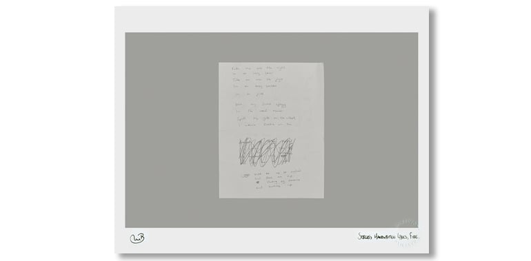 SERGIO'S HANDWRITTEN LYRICS, FIRE