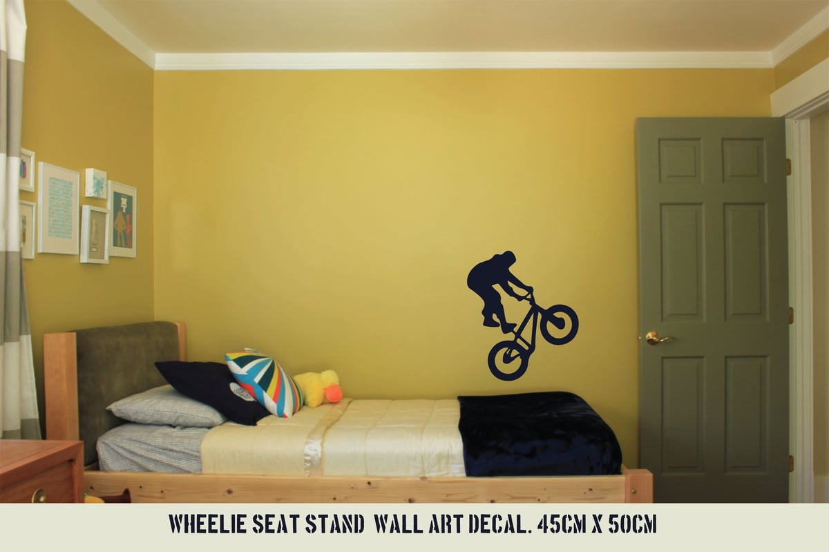 Image of Seat stand wheelie wall art
