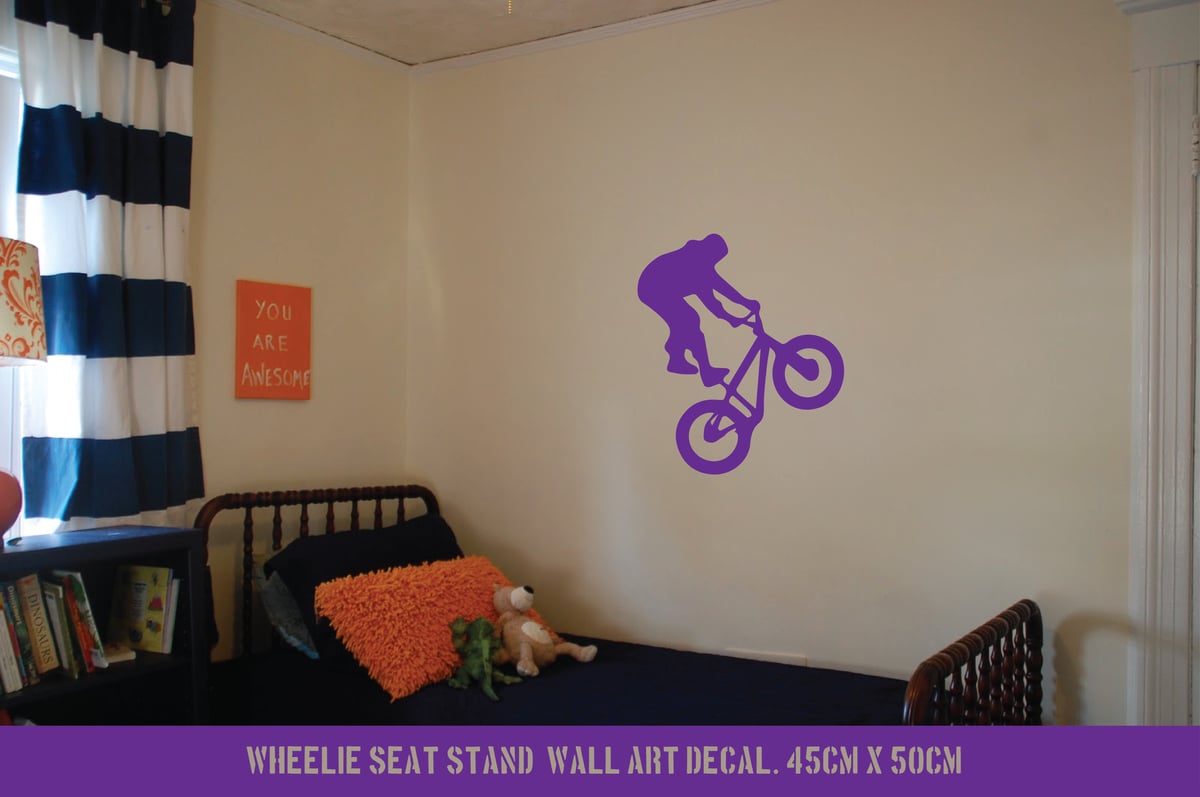 Image of Seat stand wheelie wall art