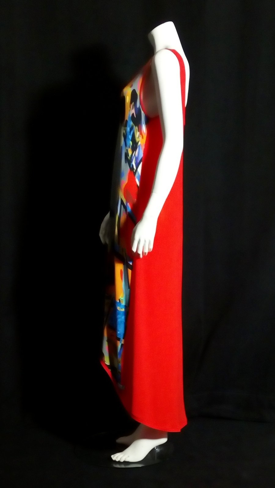 Image of The Popcorn T dress (red)