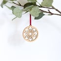 Wooden Christmas Decorations - Snowflake