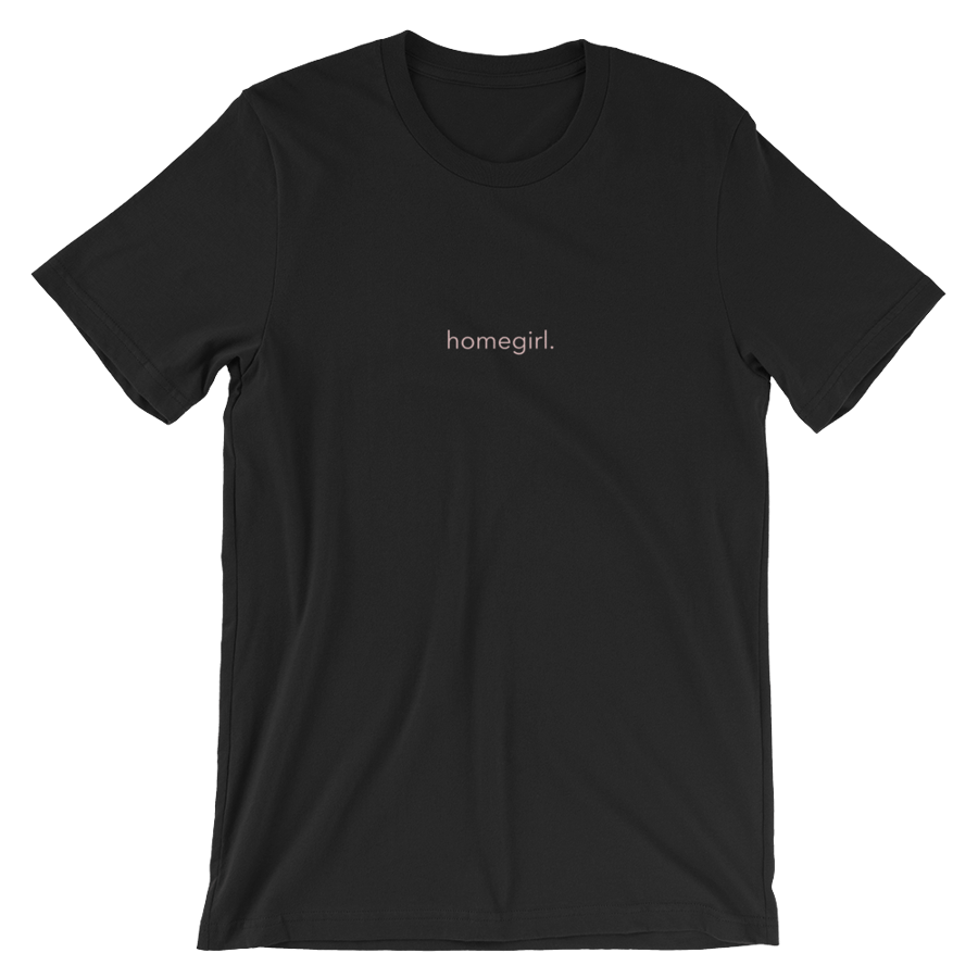 Image of Short-Sleeve Unisex T-Shirt (Screen Printed) - Light Pink Print