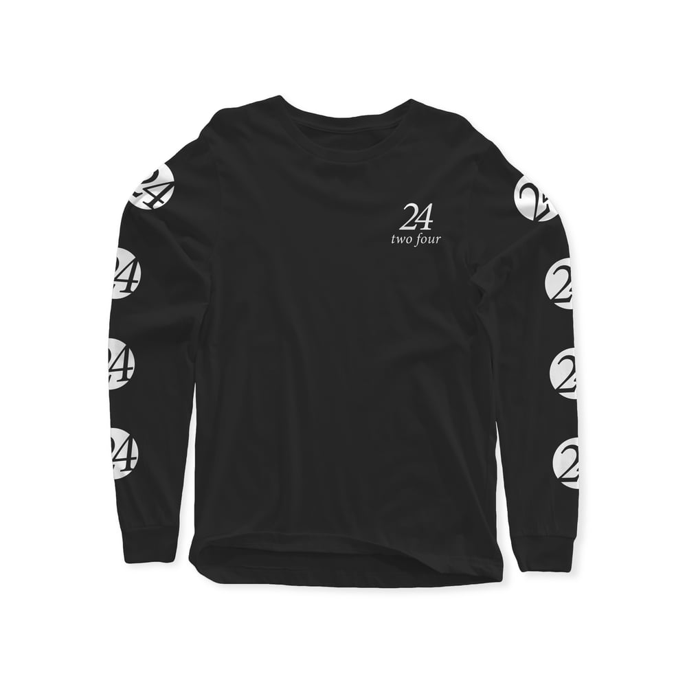 Image of White on Black Longsleeve