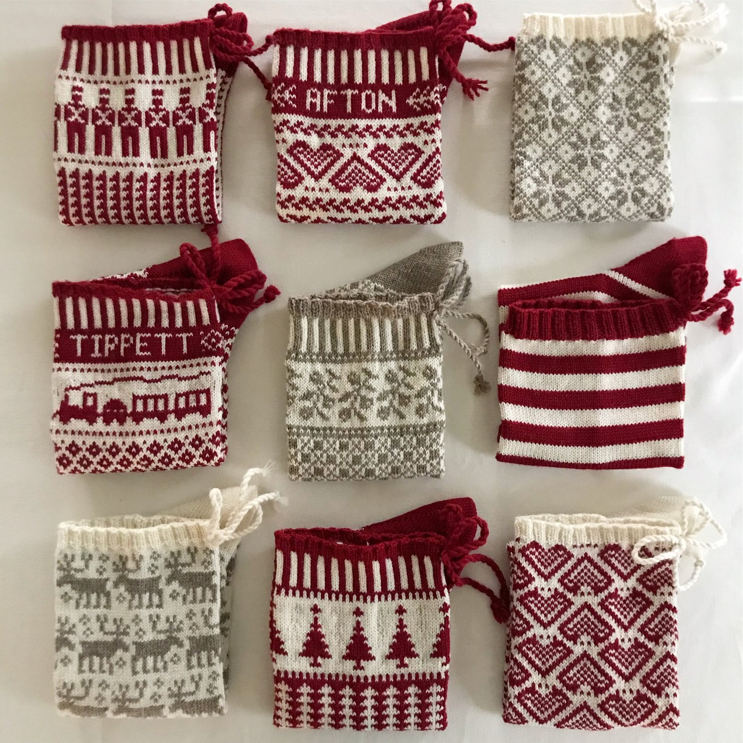 Image of Train Christmas Stocking (two color)