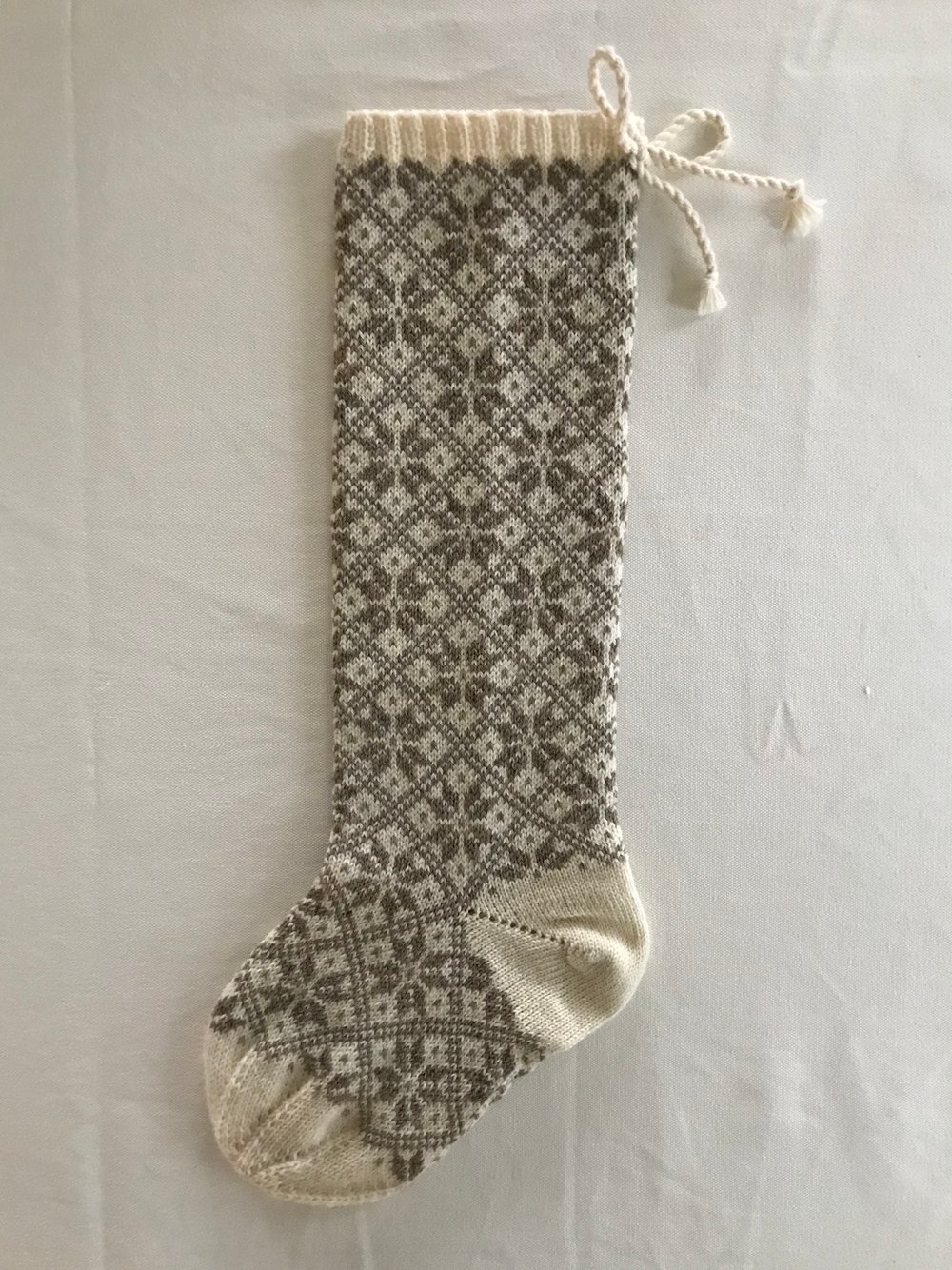 Image of Nordic Star Christmas Stocking, all over pattern