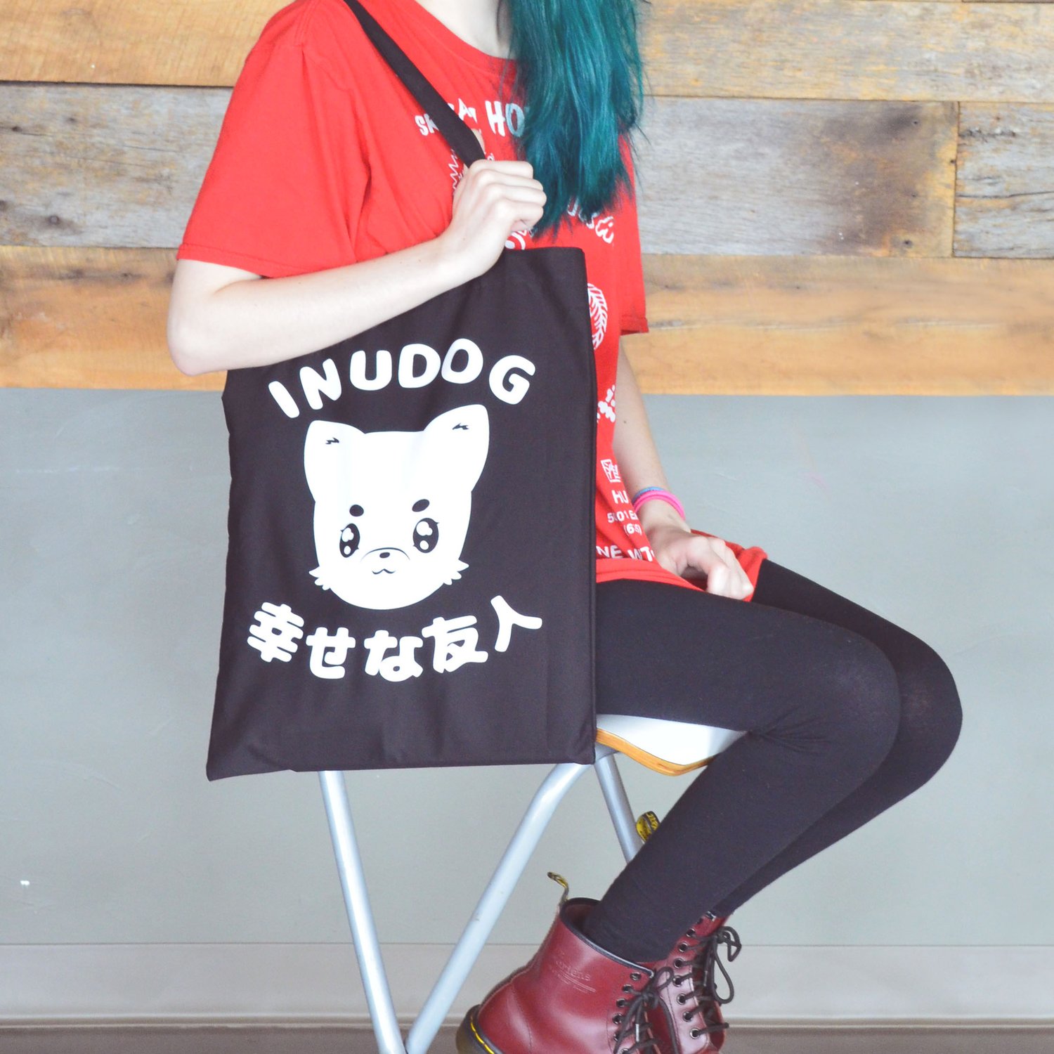 Image of Kawaii Anime Dog Tote Bag