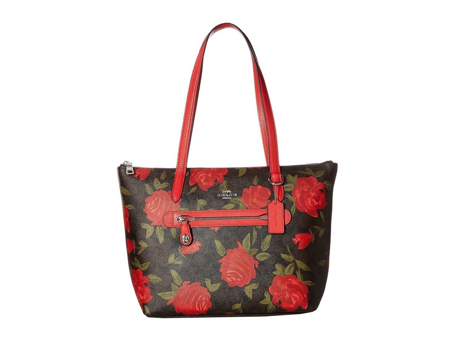 Coach tote with roses Clearance