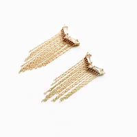 Image 2 of Deco Baguette Fringe Earring