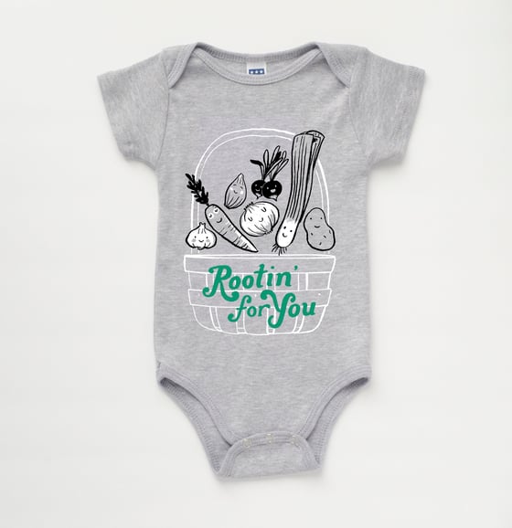 Image of ROOTIN' FOR YOU babies' bodysuit