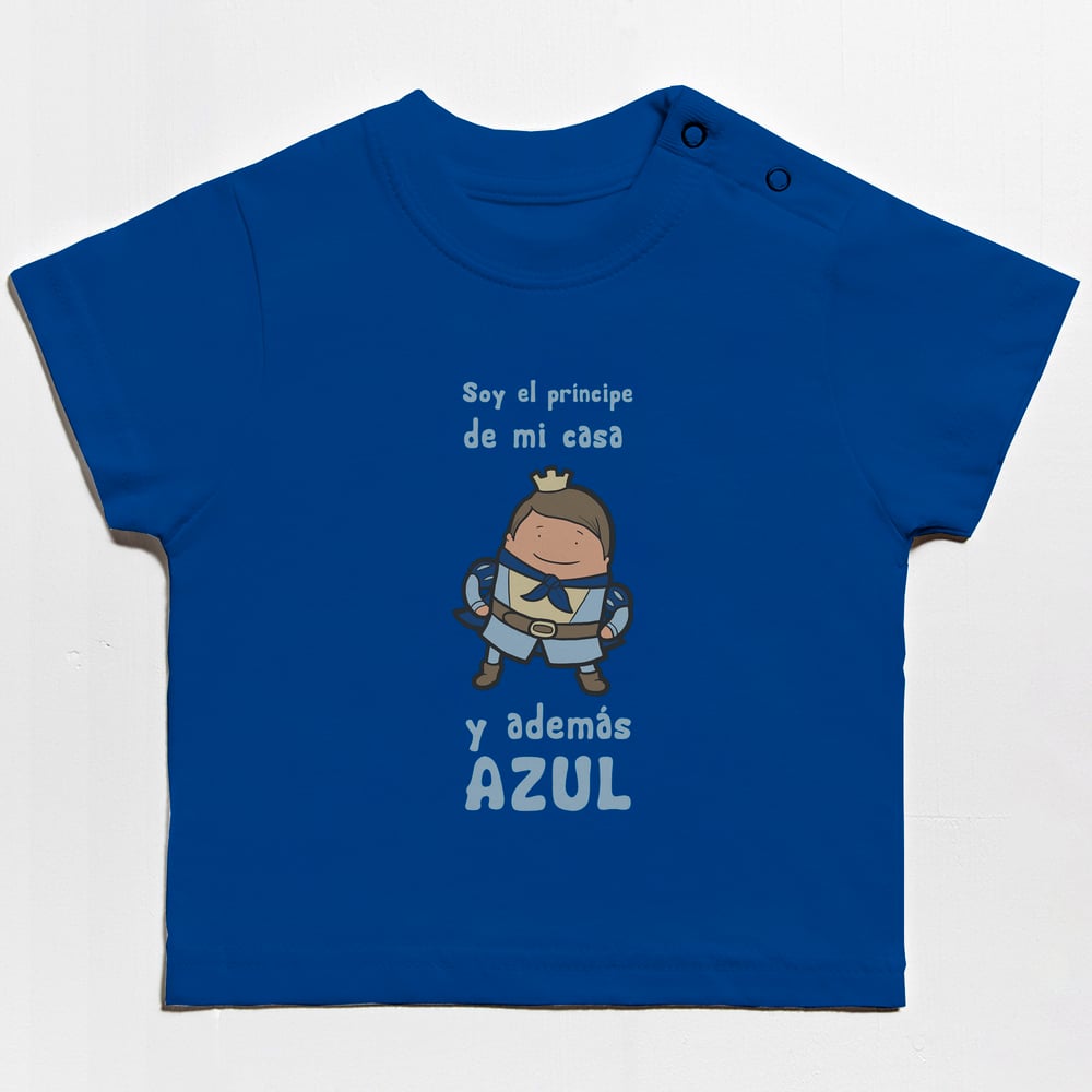 Image of Camiseta bebe príncipe Paso Azul Lorca