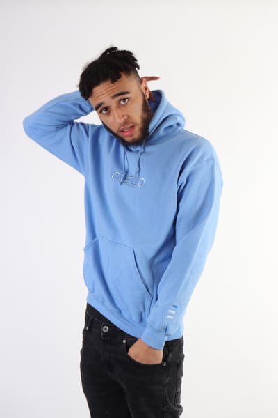 Image of LIGHT BLUE LIMITED EDITION CREZO AW HOODED SWEATSHIRT