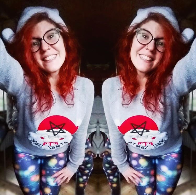 Handsewn Hail Santa Knit Sweater