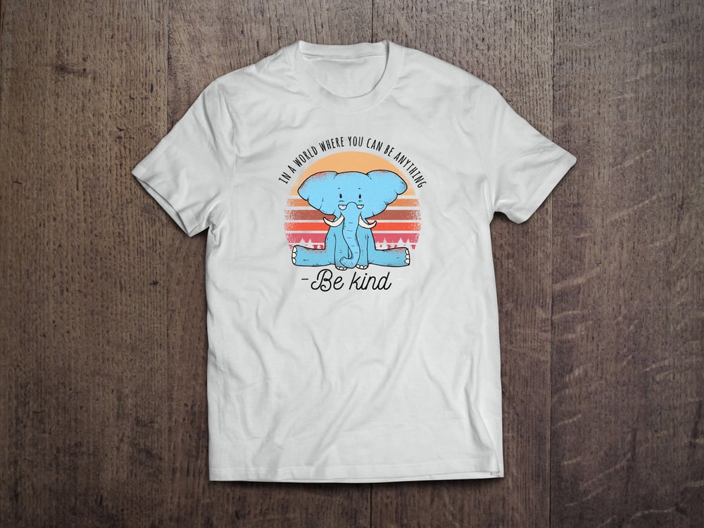 Image of Kind Elephant T-shirt - WHITE