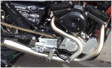 Image of "Rigid" 86-03 Evo Sportster 2-1 Stainless Exhaust System