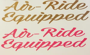 Image of Air-Ride Equipped decal(Set of 2)