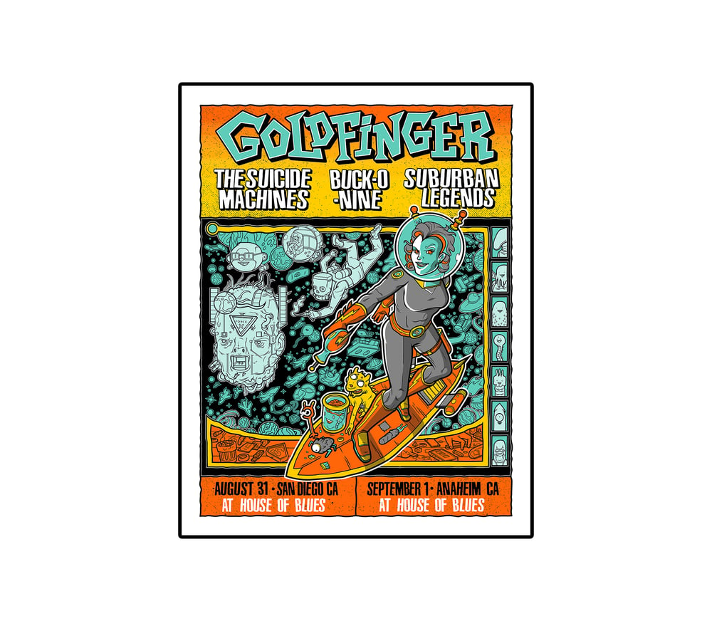 St Louis / Denver Jan 2020 Concert Poster | Goldfinger