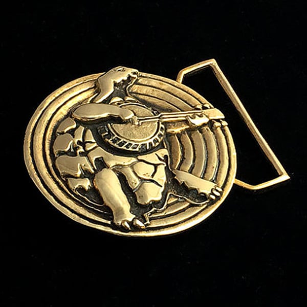 Image of Terrapin Turtle Buckle cast in Yellow Brass