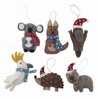 Image 1 of Fairtrade Felt Christmas Decorations