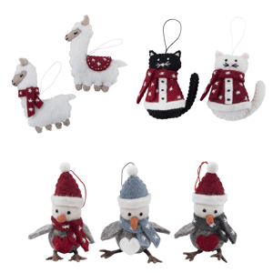 Image of Fairtrade Felt Christmas Decorations