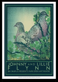 Johnny Flynn Regents Park 2025 Silk Screen Print by Jon Mackay
