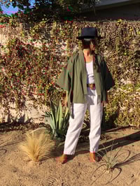 Image 2 of COSTA SUR- Quilted Wrap Top, palm green