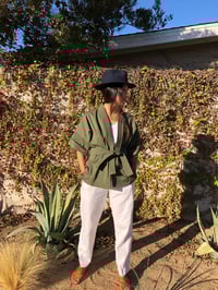 Image 4 of COSTA SUR- Quilted Wrap Top, palm green