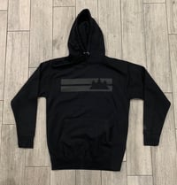 Black on Black Double Striped Hoodie