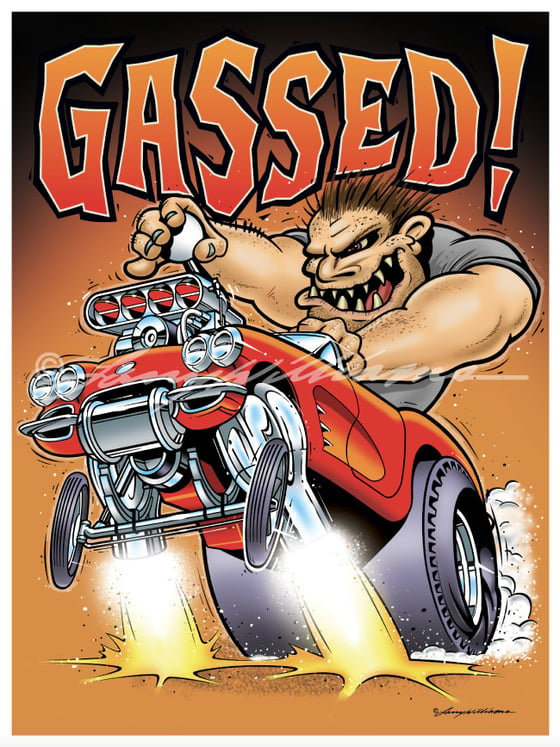 Image of "Gassed!" Print: 12 x 16"