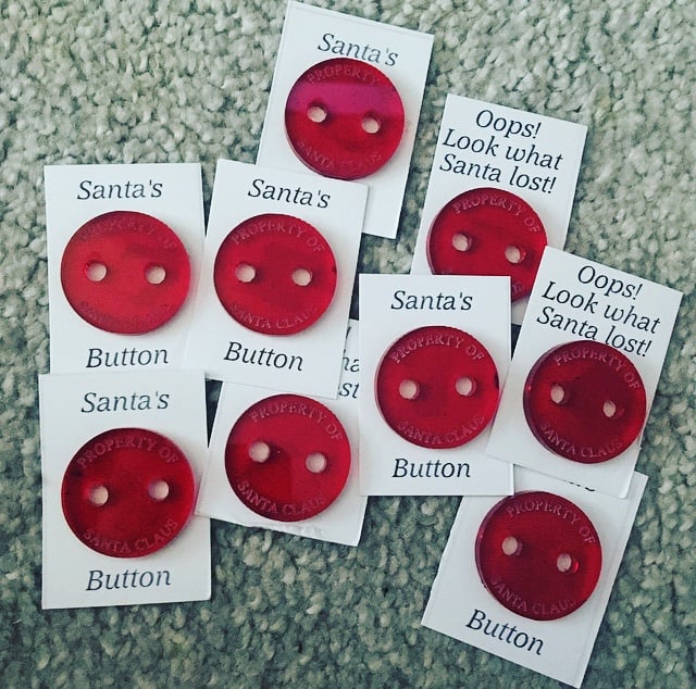 Image of Santa’s Lost Button - Red