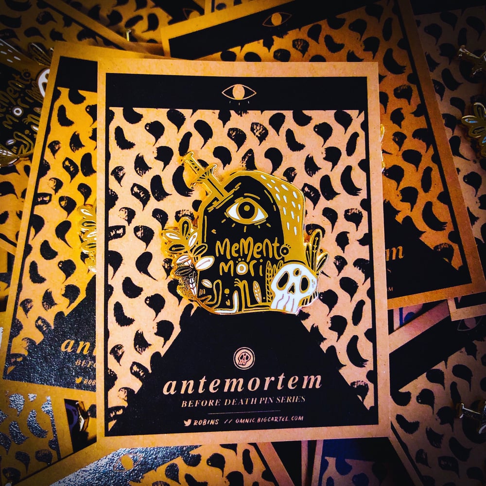 Image of Memento Mori Enamel Pin (Antemortem Series) 