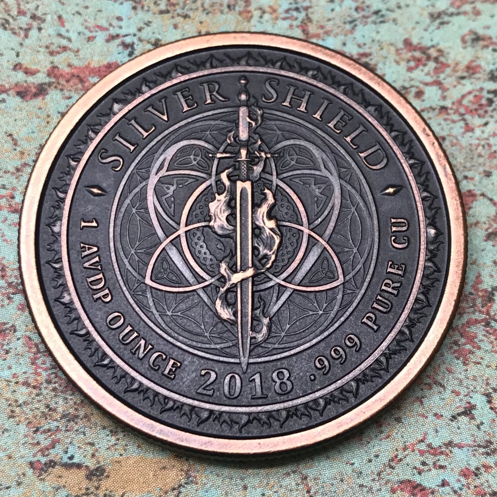 Fiat Nevermore 1oz Copper Challenge Coin / Rowan Valley Tactical