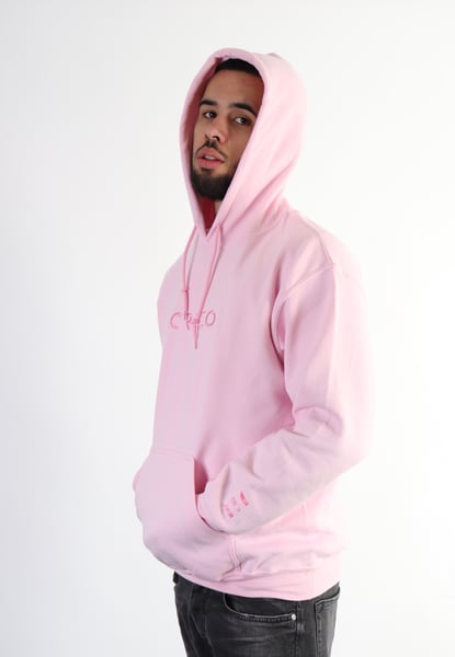 Image of LIGHT PINK LIMITED EDITION CREZO AW18 HOODED SWEATSHIRT