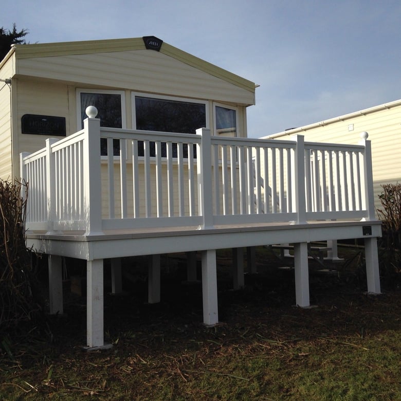 Image of 12x8ft Enclosed Front Decking 