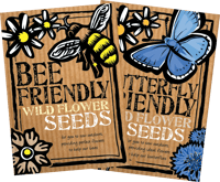 Duo Pack of Bee & Butterfly Friendly Wildflower Seeds (£5.49 including VAT)