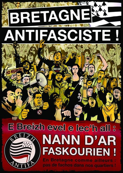 Image of Lot d'autocollants "Bretagne antifasciste"