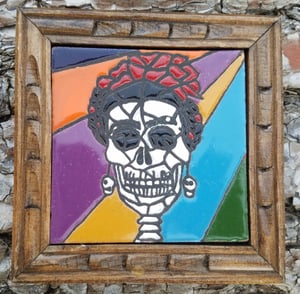 Image of Frida Muerto Mozaic Coaster Tile