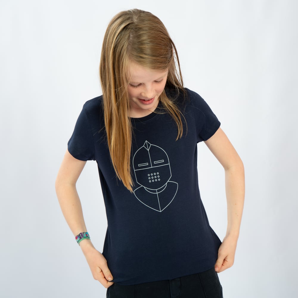 Image of T-SHIRT GIRL short sleeve KNIGHT navy
