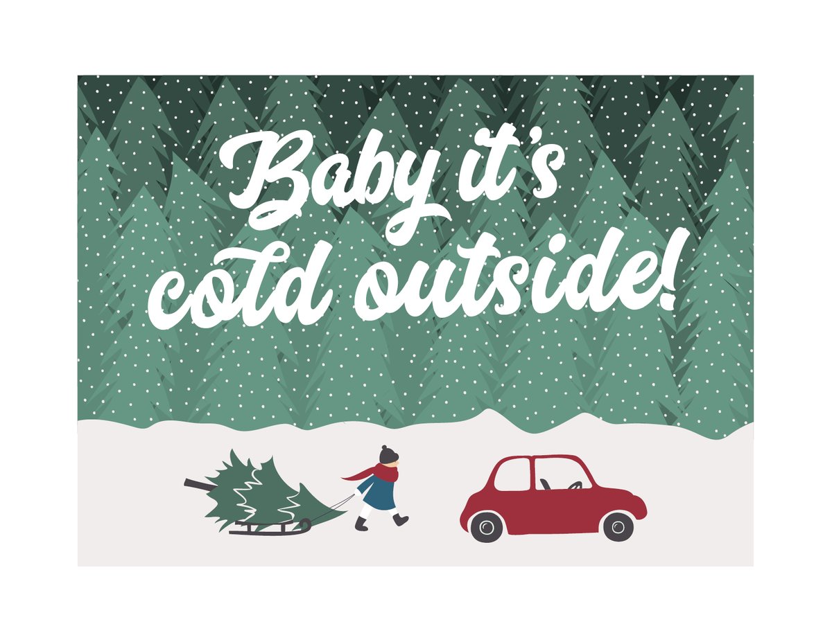 Baby It's Cold Outside Note Cards