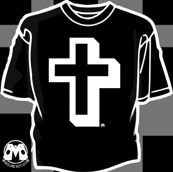 Image of Мᴉᴄᴚʘ$ΘГ†  ͿΞϟՍƧ / Wingdings Cross shirt