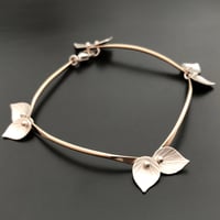 Image 1 of Small Leaves Bracelet - Rose Gold Filled, Yellow Gold Filled or Oxidized Sterling Silver