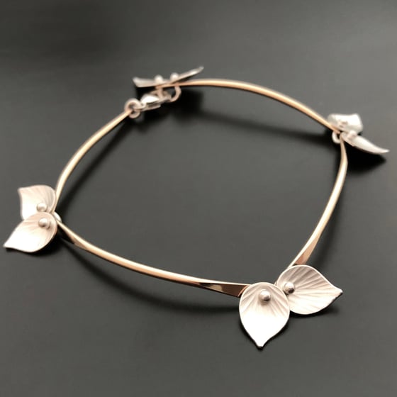 Image of Small Leaves Bracelet - Rose Gold Filled, Yellow Gold Filled or Oxidized Sterling Silver