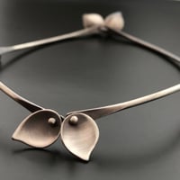 Image 3 of Small Leaves Bracelet - Rose Gold Filled, Yellow Gold Filled or Oxidized Sterling Silver