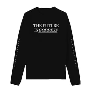 Image of GLAM S2 | BLACK FUTURE IS GODDESS LONG SLEEVE SHIRT | OFFICIAL GLAM 3.0 RELEASE