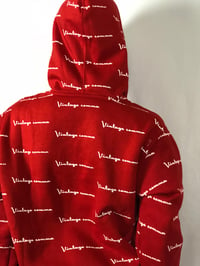 Image 5 of Red Vintage Comma All Over Hoodie