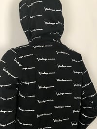 Image 4 of Black Vintage Comma All Over Hoodie 