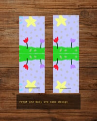 Spring flowers book mark