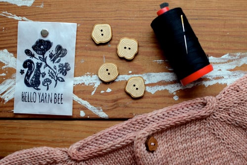 Image of "Tree Cookies" Maple Buttons by Hello Yarn Bee - Large